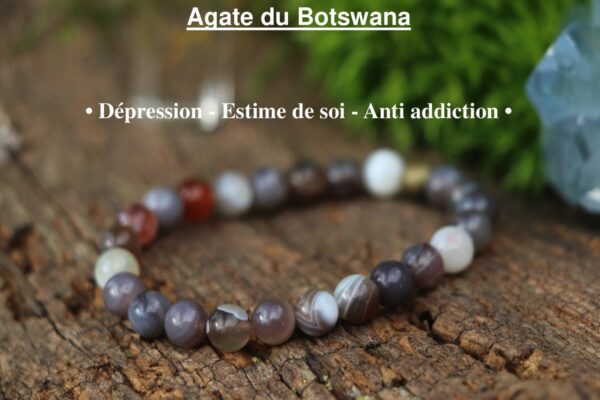 Bracelet en Agate du Botswana