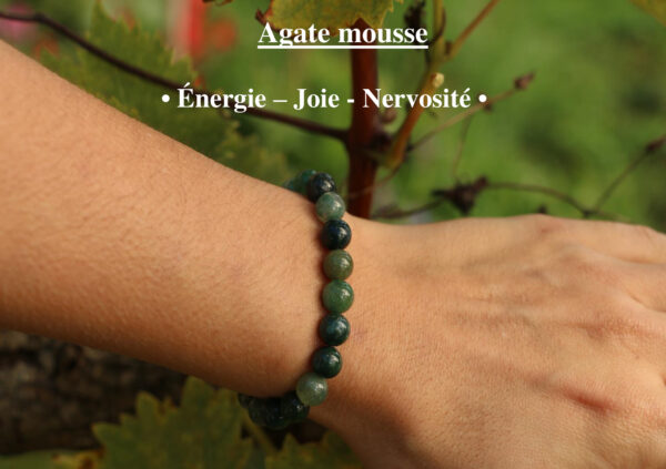 Bracelet en Agate Mousse