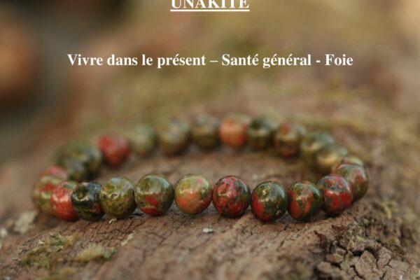 Bracelet en Unakite