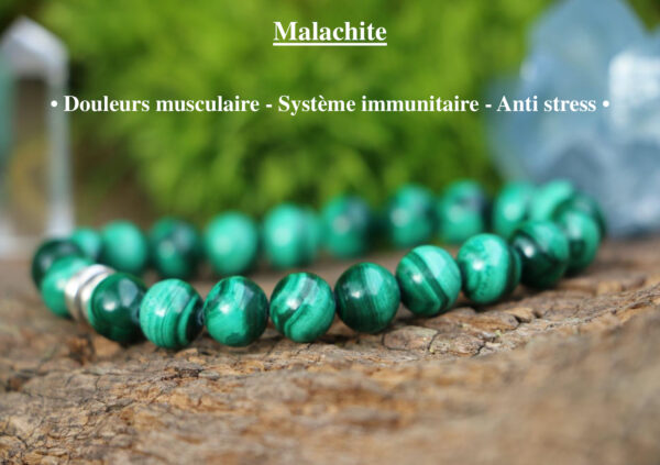Bracelet en Malachite