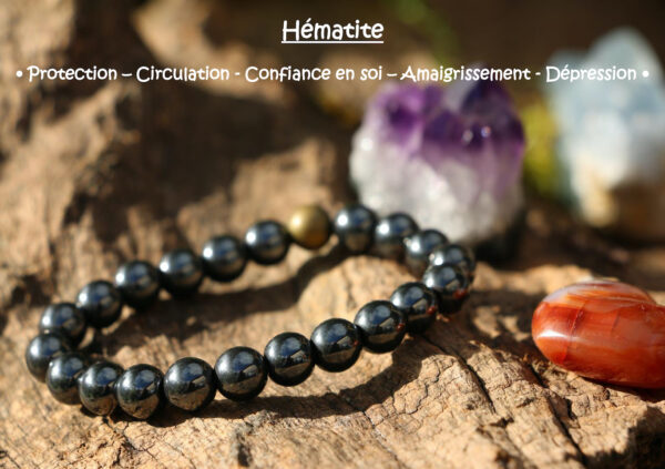 Bracelet en Hématite