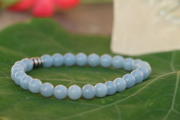 Bracelet en Calcédoine bleue – Image 2