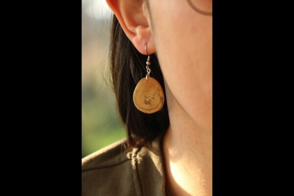 Boucles d'oreilles en Buis – Image 2