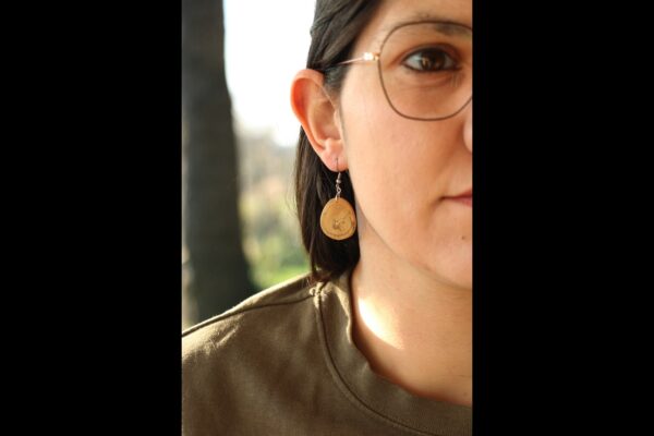 Boucles d'oreilles en Buis