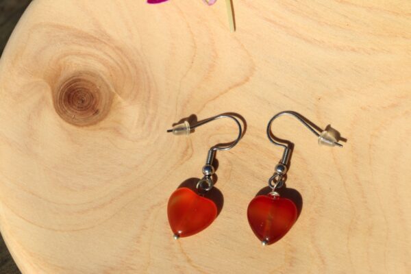 Boucles d'oreilles en Cornaline – Image 2
