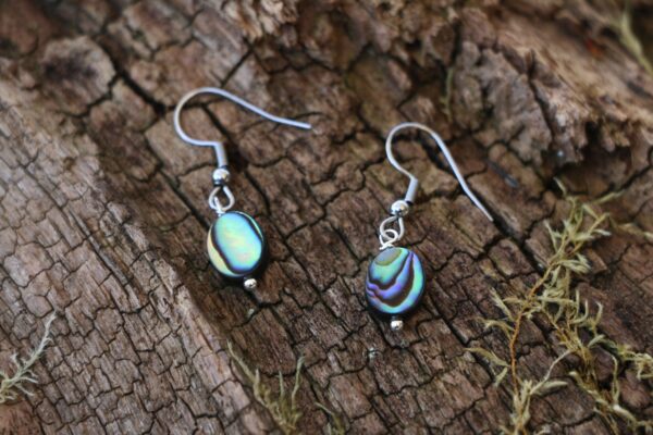 Boucles d'oreilles en nacre noire