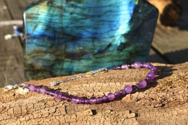 Bracelet de cheville en Améthyste