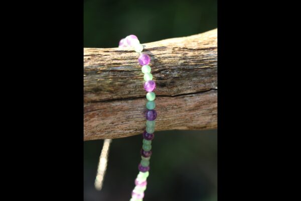 Bracelet de cheville en Aventurine et Améthyste – Image 2