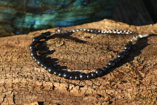 Bracelet de cheville en Hématite – Image 2