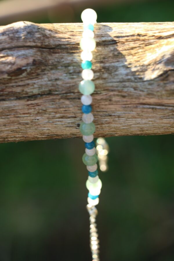 Bracelet en Aventurine, Quartz rose et Apatite – Image 2