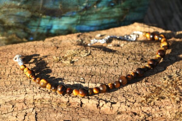 Bracelet de cheville en Oeil de tigre