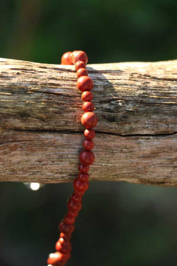 Bracelet de cheville en Jaspe rouge – Image 2