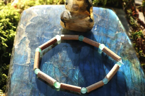 Bracelet en Noisetier et Aventurine – Image 3