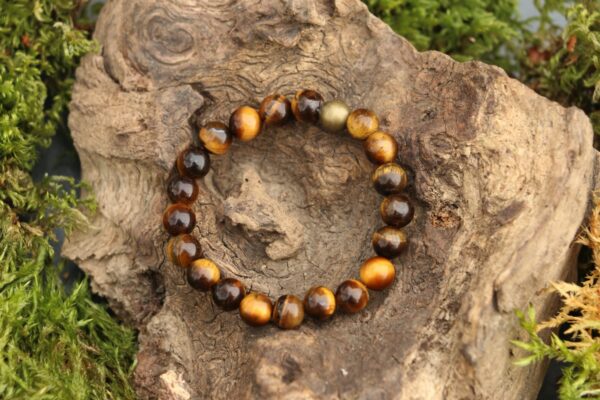 Bracelet enfant en Oeil de tigre – Image 3