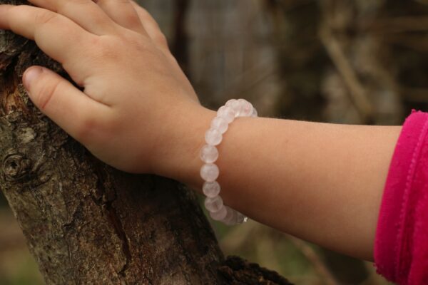 Bracelet enfant en Quartz Rose