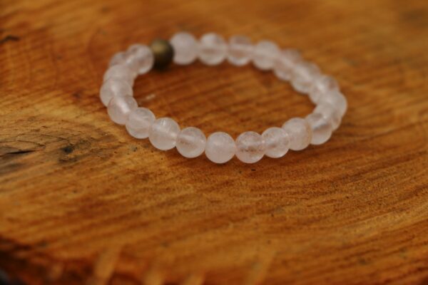 Bracelet enfant en Quartz Rose – Image 3