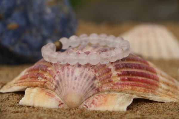 Bracelet enfant en Quartz Rose – Image 2