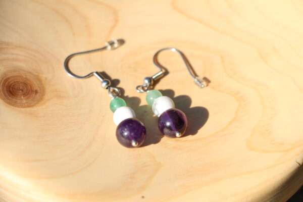 Boucles d'oreilles Douces pensées