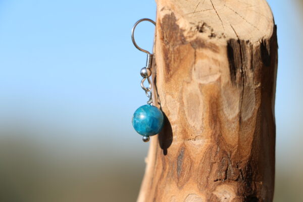 Boucles d'oreilles en Apatite