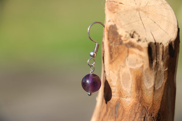 Boucles d'oreilles en Améthyste – Image 4