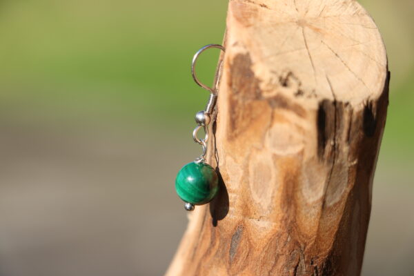Boucles d'oreilles en Malachite – Image 2