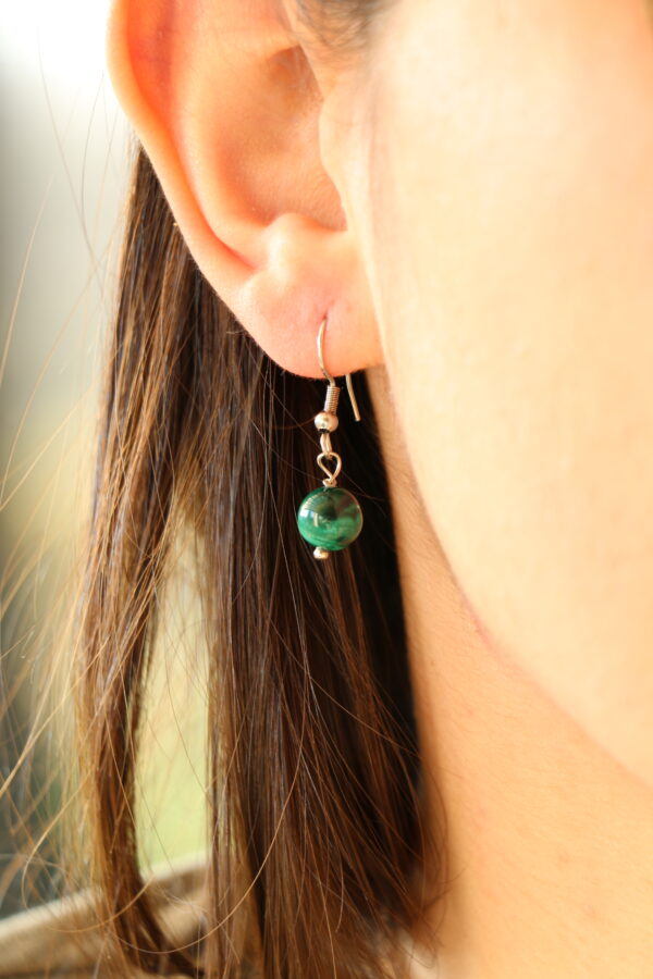 Boucles d'oreilles en Malachite – Image 4