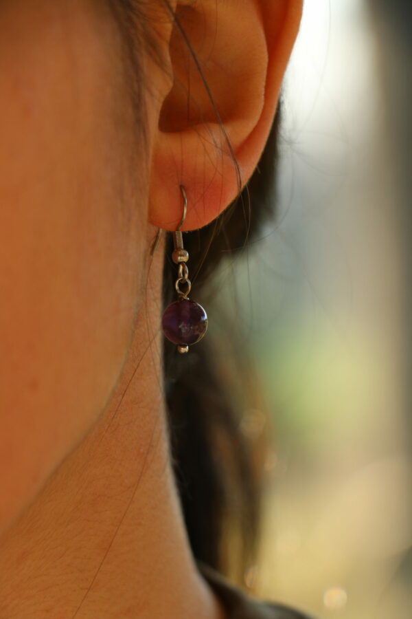Boucles d'oreilles en Améthyste – Image 2