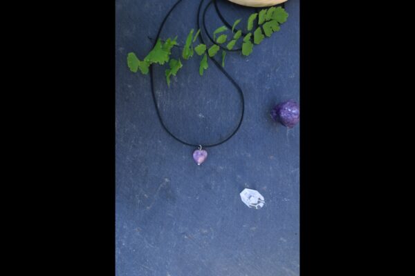 Pendentif coeur en Améthyste – Image 5