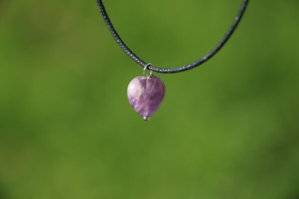 Pendentif coeur en Améthyste – Image 3