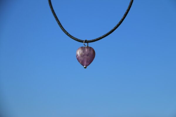 Pendentif coeur en Améthyste – Image 2