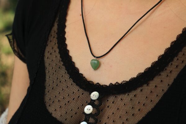 Pendentif coeur en Aventurine – Image 6