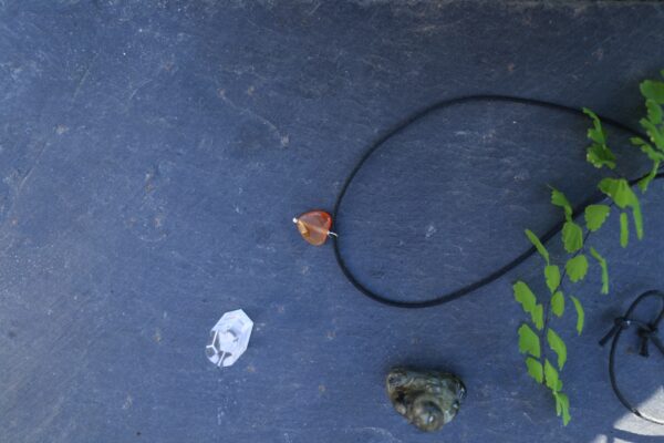 Pendentif coeur en Cornaline – Image 4