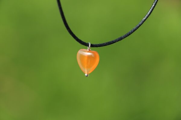 Pendentif coeur en Cornaline – Image 5