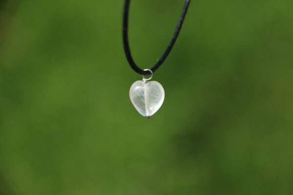 Pendentif coeur en Cristal de roche
