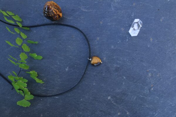Pendentif coeur en Oeil de tigre