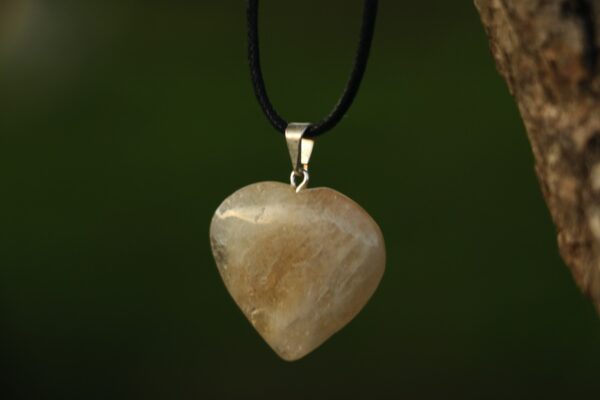 Pendentif coeur en Citrine – Image 4