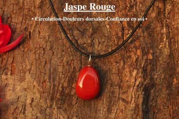 Pendentif en Jaspe rouge