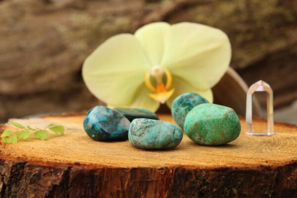 Pierre roulée en Chrysocolle