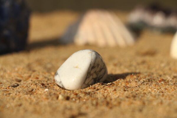 Pierre roulée en Howlite