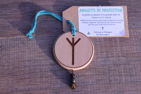 Amulettes de Protection en Hêtre et Pierres Semi-Précieuses – Image 26