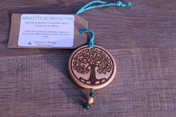 Amulettes de Protection en Hêtre et Pierres Semi-Précieuses – Image 22