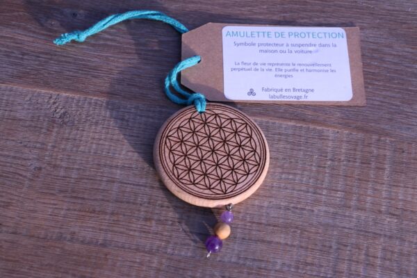 Amulettes de Protection en Hêtre et Pierres Semi-Précieuses – Image 18