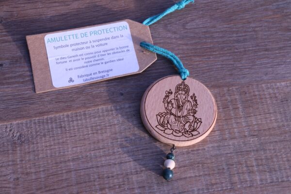 Amulettes de Protection en Hêtre et Pierres Semi-Précieuses – Image 16