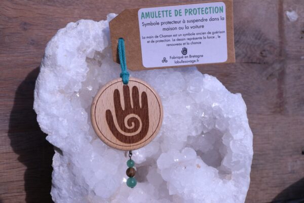 Amulettes de Protection en Hêtre et Pierres Semi-Précieuses – Image 14
