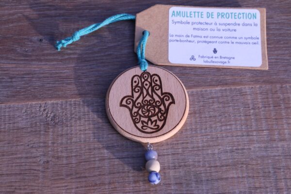 Amulettes de Protection en Hêtre et Pierres Semi-Précieuses – Image 27