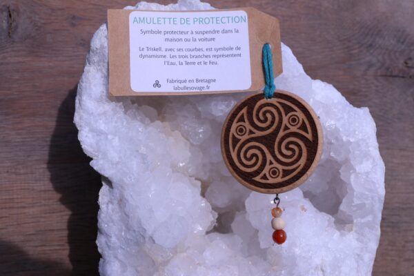 Amulettes de Protection en Hêtre et Pierres Semi-Précieuses – Image 6