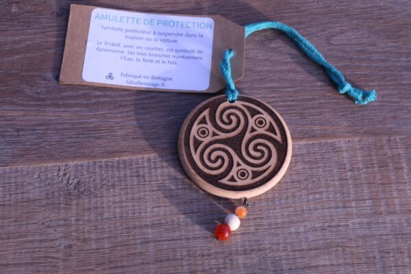 Amulettes de Protection en Hêtre et Pierres Semi-Précieuses – Image 4